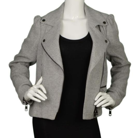 SOLD*Burberry London Wool Peplum Motorcycle Jacket - Picture 3 of 7